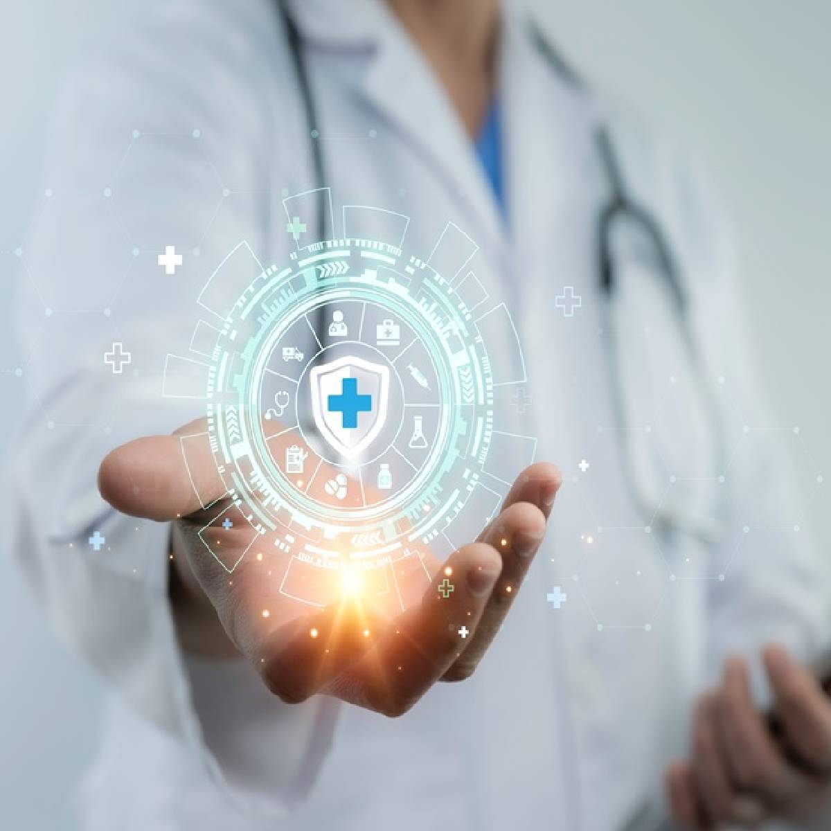 The diverse Modern Health Touch team in a modern clinic